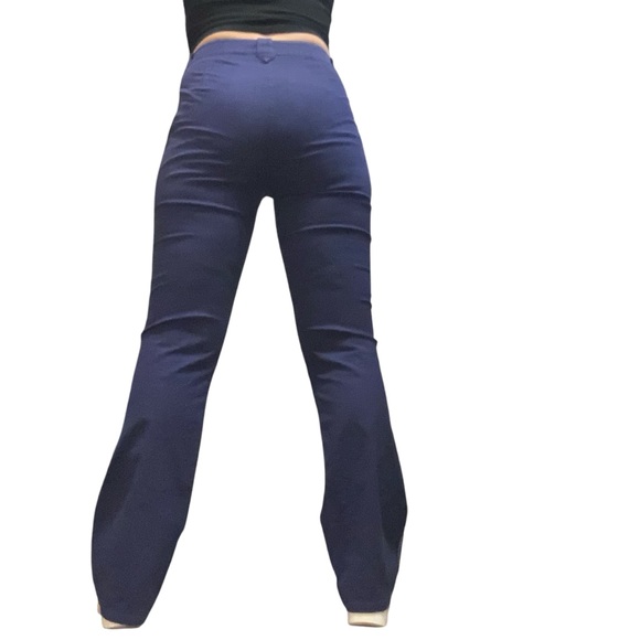 SPANNER SPORT BLUE EMBROIDERED COTTON BLEND DRESS PANTS/ Size 6 - Picture 4 of 11